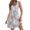 thumbnail image 1 of Staron Robe Femme Printemps Été à Col en V Ample Décontractée Sans Manches par-Dessus de Maillot de Bain Robe Débardeur de Vacances, 1 of 7