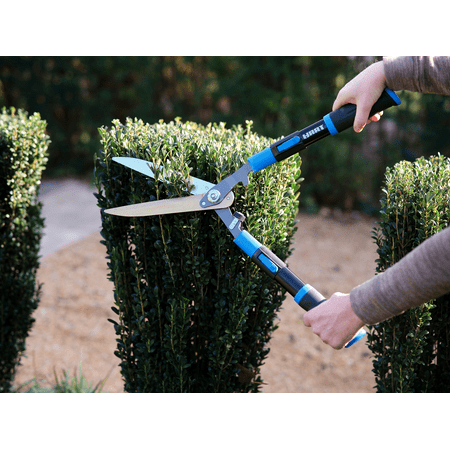 HART Extendable Handle Compound Action Titanium Blade Hedge Shears