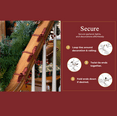thumbnail image 4 of Haute Decor Decorative Garland Twist Ties, 6-Pack, 16-inch, Burgundy, 4 of 6