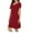 Wine, variant on Cotton Cardigan Nightgown for Women Button Down Sleep Dress Short Sleeve Night Gowns Solid Color Short Sleep Dress Soft Comfy Loungewear 2025 Wine M
