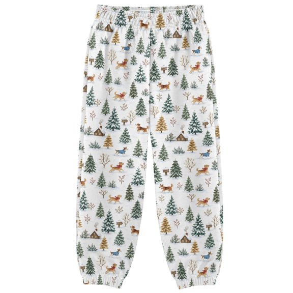 Snow Dog Boys Pants Kids Casual Sweatpants Joggers Toddler Sports Pants 3-10 Years