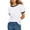 White, variant on Womens T Shirts Tops Solid Color Crew Neck Short Sleeve With Contrast Trim Ladies Clothing