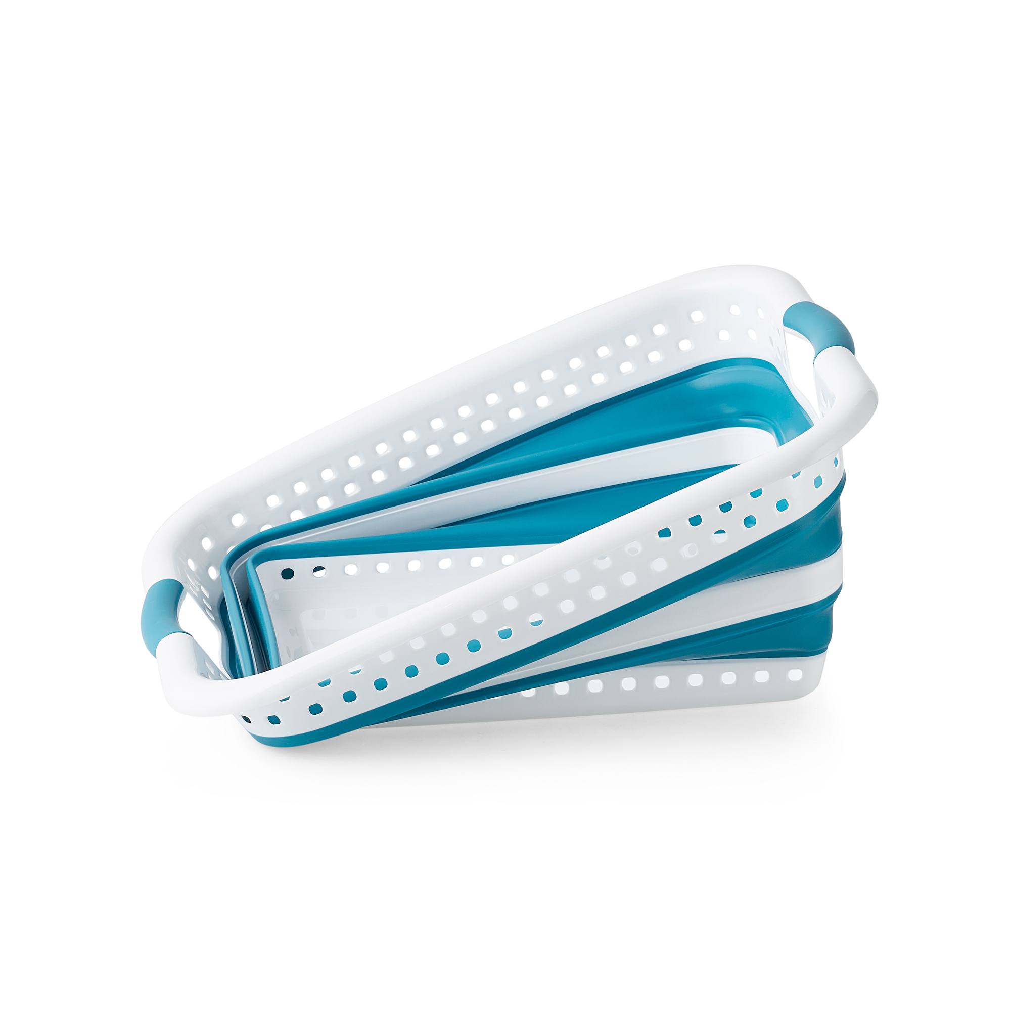 Around The Home Collapsible Laundry Baskets, Teal