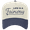 Natural/Navy, variant on Men's Embroidered Golf Otto Cap 5 Panel Mid Profile Baseball Cap - Life Is A Fairway, Khaki/Black