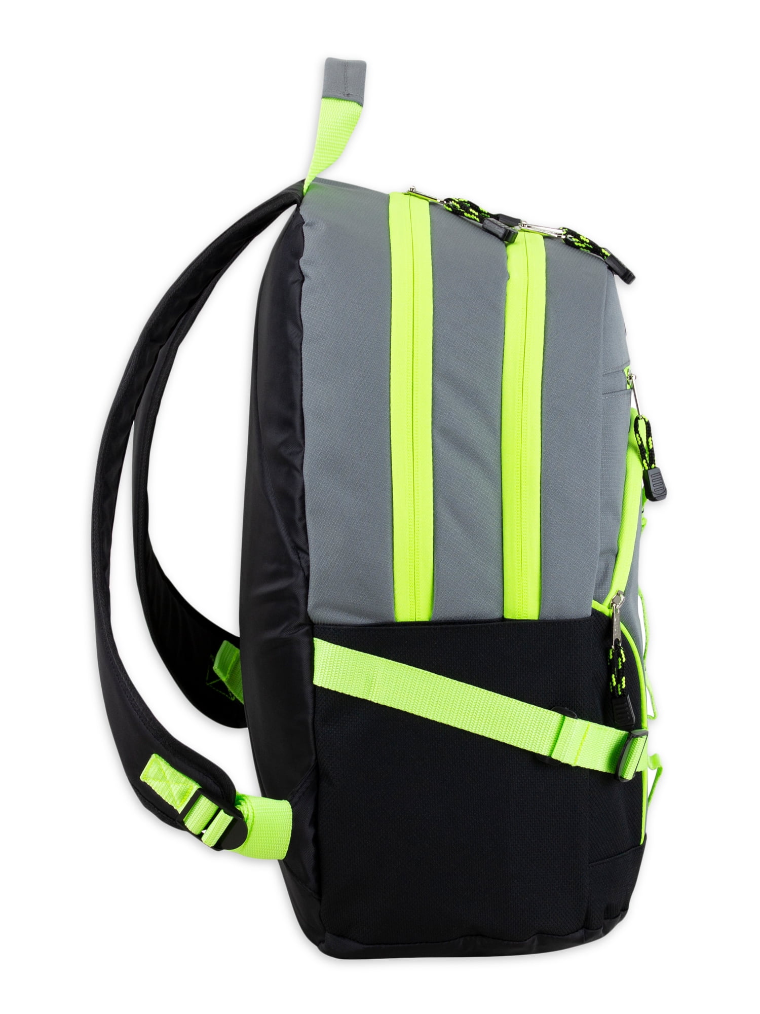 Fuel Unisex Multipocket Dynamic Active Backpack, Gray Neon