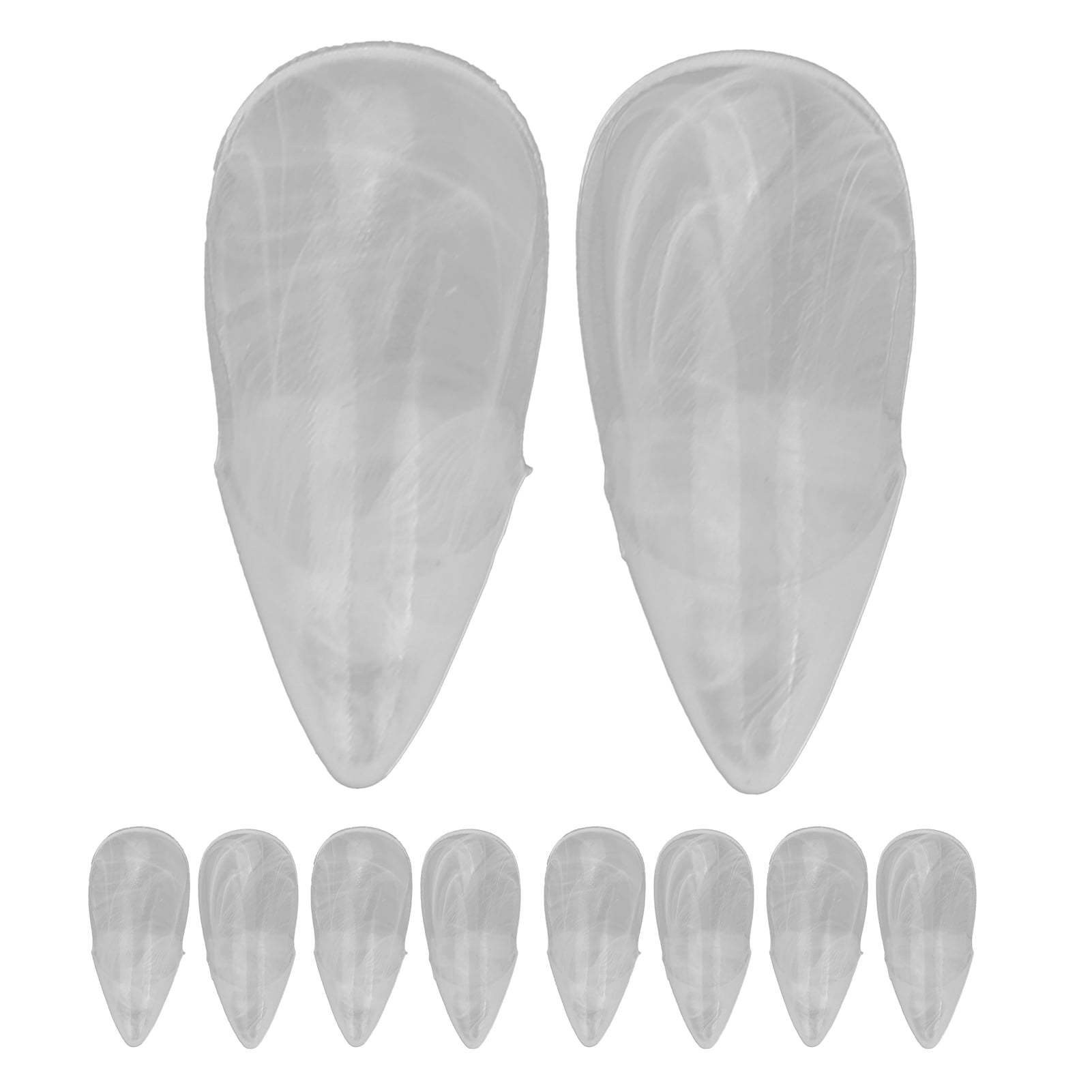 AEKZOX - Pack De 3 Colmillos De Vampiro Retráctiles De Silicona, Ajustables A Caninos O Incisivos, Para Halloween, Cosplay Y Fiestas De Terror
