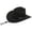 Black, variant on KLKCMS Western Cowboy Hat for Men And Women, Fashionable with A Wide Brim, Ideal for Carnivals, Festivals And Performances. Black