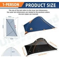 thumbnail image 2 of 1 Person Backpacking Tent for Camping - Aegis Ultralight Waterproof Outdoor One Person Tent, 2 of 8