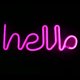 thumbnail image 3 of Luz De Neón, Luz Decorativa única Con Forma De Letra Inglesa Hello, Luz LED Para Propuesta, Fiesta De Cumpleaños, Hogar, 3 of 5