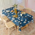 thumbnail image 3 of Pioneer Flower Floral Print Pattern Rectangle Tablecloth 60"x120",Waterproof Polyester Rectangle Table Cloth, Wipeable Spillproof Polyester Tablecloth for Dining, Camping, Indoor and Outdoor, 3 of 6