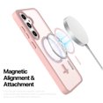 thumbnail image 5 of Njjex Magnetic Case for Samsung Galaxy S24 FE 5G Case 6.7",Cute Luxruy Clear Slim Case, Rugged Shockproof Protective Transparent Cell Phone Cover,Pink, 5 of 6