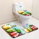 thumbnail image 1 of ABPHQTO Sabores de batidos de frutas recién mezclados Juego de alfombras de baño de 3 piezas Alfombra de baño Alfombra de contorno y tapa de inodoro, 1 of 2