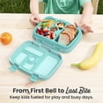 thumbnail image 3 of Bentgo Kids Bento-Style 5-Compartment Leak-Proof Lunch Box - Just-Right Portions for Ages 3 to 7, Durable, Drop-Proof, Dishwasher Safe, BPA-Free & Made with Food-Safe Materials (Seafoam), 3 of 8