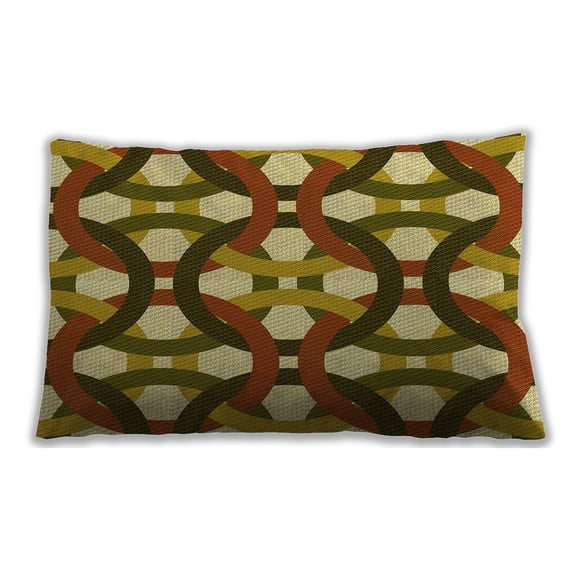 Ahgly Company Indoor Rectangular Contemporary Lumbar Throw Pillow, 13 inch by 19 inch