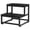 Black, variant on Black 2-Step Stool for Adults & Kids Heavy-Duty Sturdy Steel Frame with Wooden Steps, Non-Slip Foot Stool for High Bed, Kitchen, RV