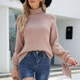 thumbnail image 4 of Vedolay Cute Sweaters Womens Crew Neck Long Sleeve Pullover Sweater Casual Loose Fall Tops,Khaki XL, 4 of 5
