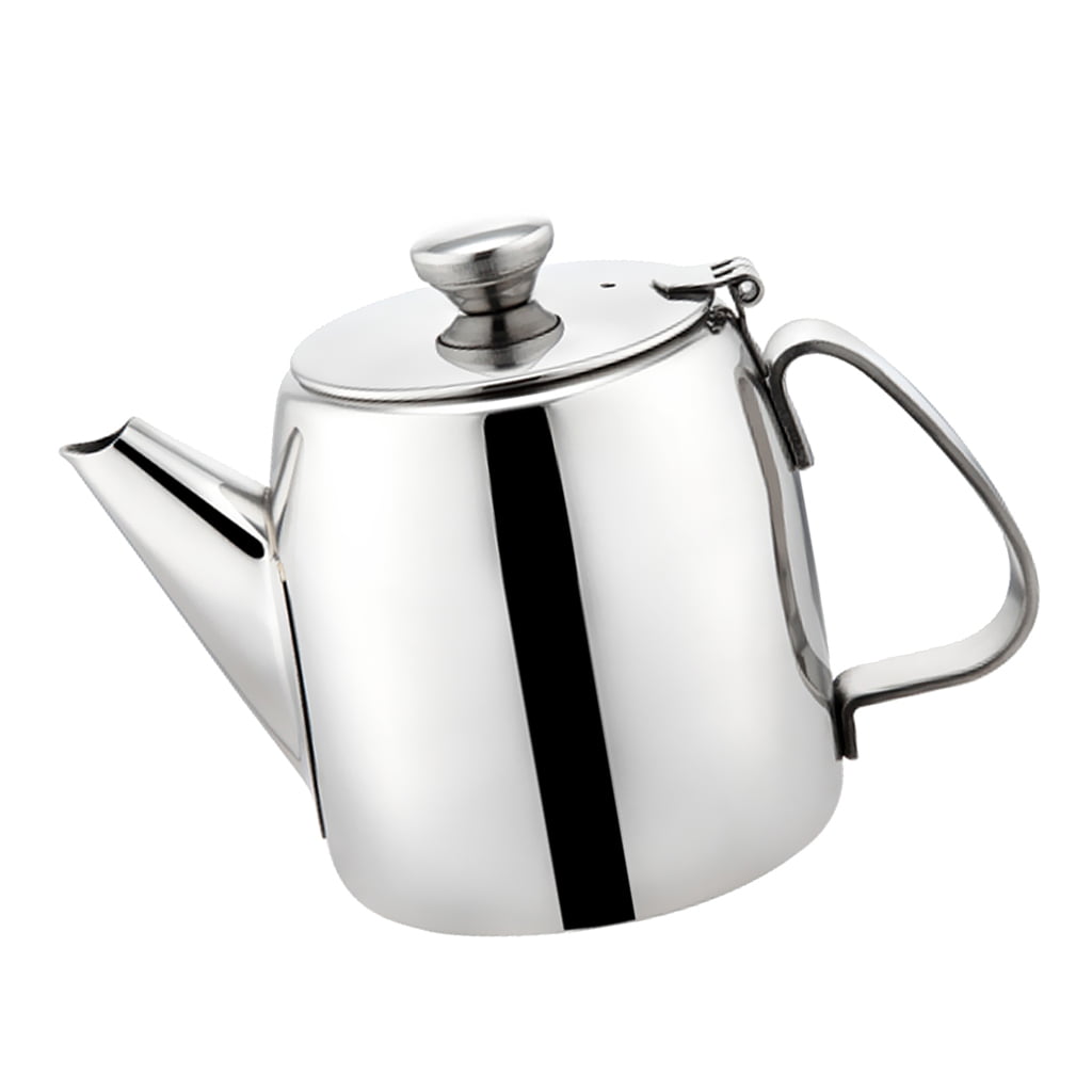 1x 500ml Stainless Teapot Cold Water Kettle Pitcher Coffee Pot Handle Silver 