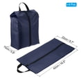 thumbnail image 2 of Uxcell Shoe Bags for Travel, Portable Shoe Bag with Zipper for Travel, Navy Blue 4 Pack, 2 of 5