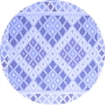 thumbnail image 1 of Ahgly Company Indoor Round Southwestern Blue Country Area Rugs, 7' Round, 1 of 4