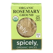 Angle View: Spicely Organics - Organic Rosemary - Ground - Case of 6 - 0.2 oz.