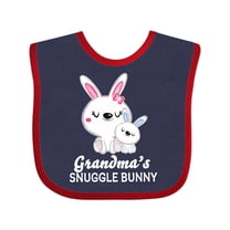 Inktastic Grandmas Snuggle Bunny Easter Boys Baby Bib