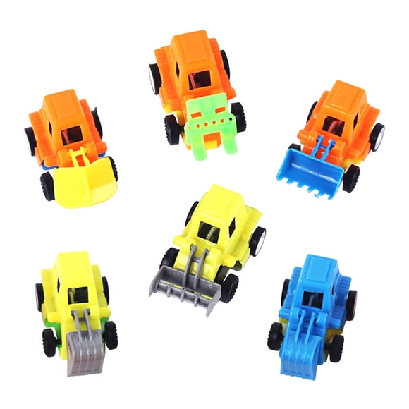 unbranded 24Pcs Mini Construction Trucks Construction Vehicle Toys Set for Children Assorted Color Non Battery Driven