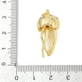 thumbnail image 3 of 5pcs Brass Micro Pave Cubic Zirconia Pendants Jellyfish Charms Cadmium Free & Lead Free Long-Lasting Plated Rack Plating Real 18K golden Plated 29.5x14.5x13.5mm Hole: 3mm, 3 of 3