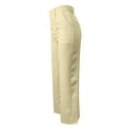 thumbnail image 5 of Dress Pants Women Audhol Women's High Waisted Flattering Straight Leg Pants Wide Leg Pants Casual Suit Long Pants High Waisted Pants for Women Light Yellow XL, 5 of 6