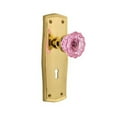 thumbnail image 3 of Nostalgic Warehouse Pracrp_Prv_238_Kh Prairie Solid Brass Rose Privacy Door Knob Set -, 3 of 7