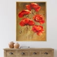 thumbnail image 2 of Designart 'Blooming Vintage Poppies I' Traditional Framed Canvas Wall Art Print, 2 of 5