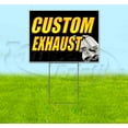 thumbnail image 1 of Custom Exhaust (18" x 24") Yard Sign, Includes Metal Step Stake, 1 of 6