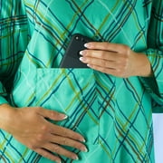 Green IV Hospital Gown / IV Patient Gown W/ Telemetry Pocket - Unisex - Fits All Sizes up to 3XL