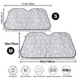 thumbnail image 3 of Balery Fun Rabbit Print Car Windshield Sun Shade,Windshield Sunshade for Car Pickup Truck SUV Accessories-Medium, 3 of 7