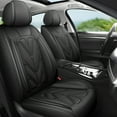 thumbnail image 2 of OTOEZ Nappa Leather Car Seat Cover Universal & Luxurious 5-Seat Full Set Waterproof Front & Rear Cushion Protector Fit Most Honda Toyota Chevy Ford Nissan SUV, 2 of 12