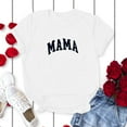 thumbnail image 3 of EQWLJWE Mama Shirt for Women Mama Letter Print T-Shirt Funny Mama Graphic Tees Casual Short Sleeve Mom Life Tops Tee, 3 of 3