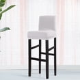 thumbnail image 1 of PiccoCasa Stretch Spandex Bar Stool Cover for Short Back Chair Silver Grey 1, 1 of 8
