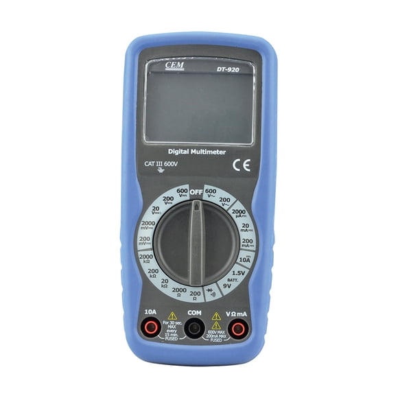 Multimetro Digital LCD 2000 600V/10A CEM DT920