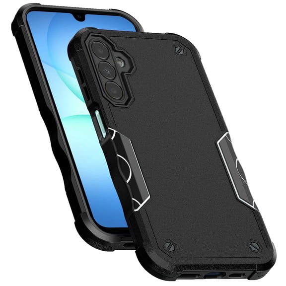 XPM for Samsung Galaxy A17 5G Phone Case, Slim Tough Shockproof Hybrid Heavy Duty 2in1 Dual Layer TPU Bumper Rugged Rubber Defend Armor Cover for Galaxy A17 (Black)