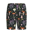 thumbnail image 4 of Rocae Mushrooms for Men's Soft Sleep Pajama Shorts, Waistband and Pockets, 4 of 9
