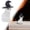 E, variant on Halloween Witch Black Cat Resin Statue, Tabletop Decorative Figurine for Mantel Shelf Desk