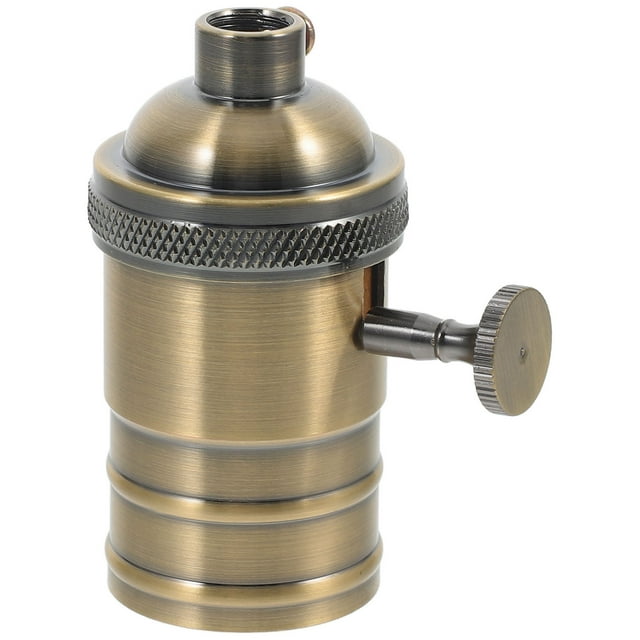 CRAFTHROU Support de Lampe de Remplacement Type Vis en Métal Doré pour Projets DIY 1Pcs