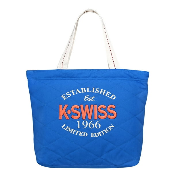 BOLSA DE CANVAS K-SWISSBORDADO 3D AL FRENTE Y CIERRE AZUL K-SWISS PAR3DRCO