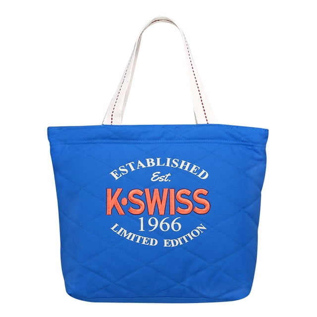 BOLSA DE CANVAS K-SWISSBORDADO 3D AL FRENTE Y CIERRE AZUL K-SWISS PAR3DRCO