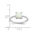 thumbnail image 3 of Lab-Created Opal Ring in Sterling Silver, 3 of 4
