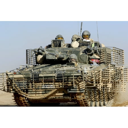 A FV107 Scimitar armoured reconnaissance vehicle of the British Army Canvas Art - Andrew ChittockStocktrek Images (34 x 23)