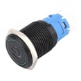 thumbnail image 3 of Interruptor de Botón Pulsador ANGGREK Con Lámpara LED Y Símbolo Durable Negro 2PCS, 3 of 8