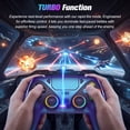 thumbnail image 4 of LED Wireless Controller for P5, Compatible with P5 Pro/Slim/PC, Dual Vibration, Macro/Turbo Function, 3.5mm Audio Jack, 6-Axis Motion Controller Gamepad with Speaker&RGBChroma Indigo), 4 of 7