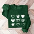 thumbnail image 2 of Bmisegm Chandails en Molleton de la Saint-Valentin pour Femmes Chandail Graphique Cœur d'Amour Hiver Col Rond Manches Longues Chandails en Molleton Décontractés pour Femmes Vert m, 2 of 4