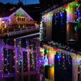 thumbnail image 4 of Zhangyh Solar Icicle Lights,Waterproof 32.8FT 300LED LED Icicle Christmas Lights 60 Drops with 8 Modes Remote Timer Curtain Hanging String Lights, 4 of 9