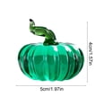 thumbnail image 3 of Glass Pumpkin Figurine, Clear Harvest Decor, Tabletop Centerpiece, Captures Beautiful Light and Adds Elegant Shine for Mantel Shelves, Dining Tables and Entryway Consoles., 3 of 6